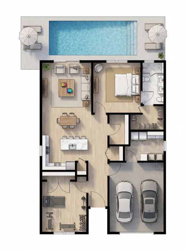 Compact Bright 1-Bed Home floorplan