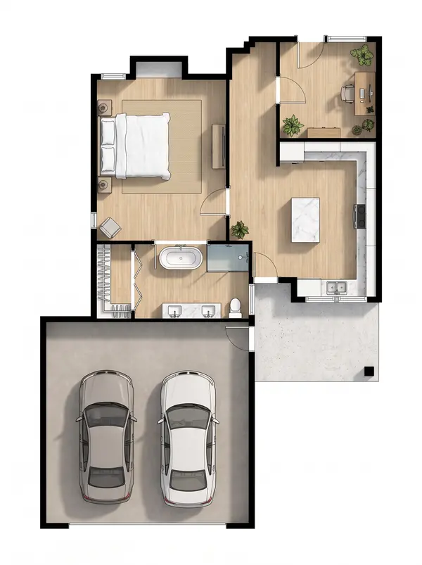 Sturdy Classic 1-Bed Home floorplan