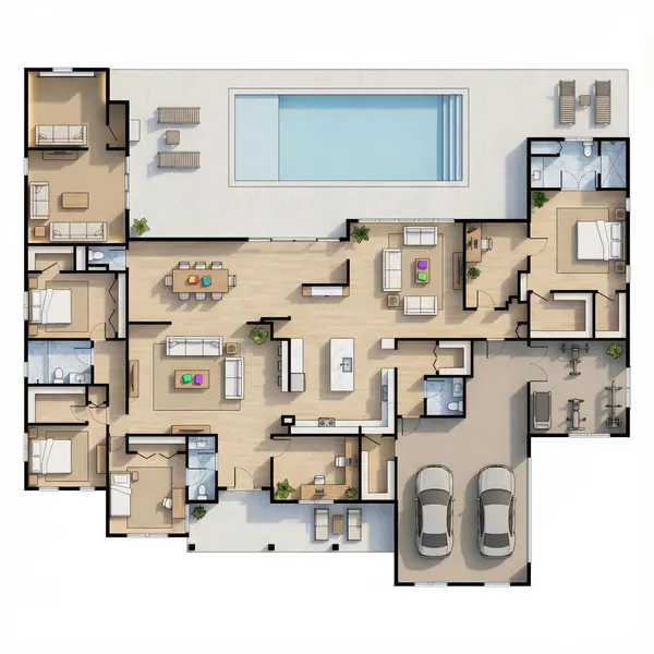 Sprawling Bright 5-Bed floorplan