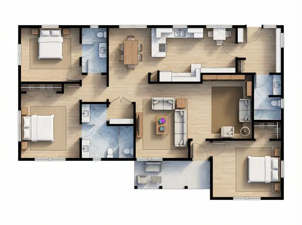 Spacious Natural 3-Bed Home floorplan