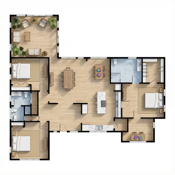 Cozy 3-Bed Classic floorplan