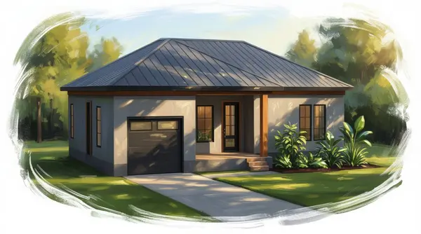 Cozy Natural 2-Bed House exterior render