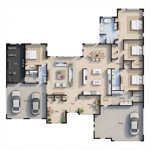 Expansive Bright 4-Bed House floorplan