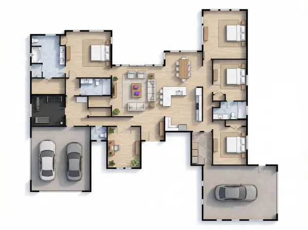 Spacious Natural 4-Bed floorplan