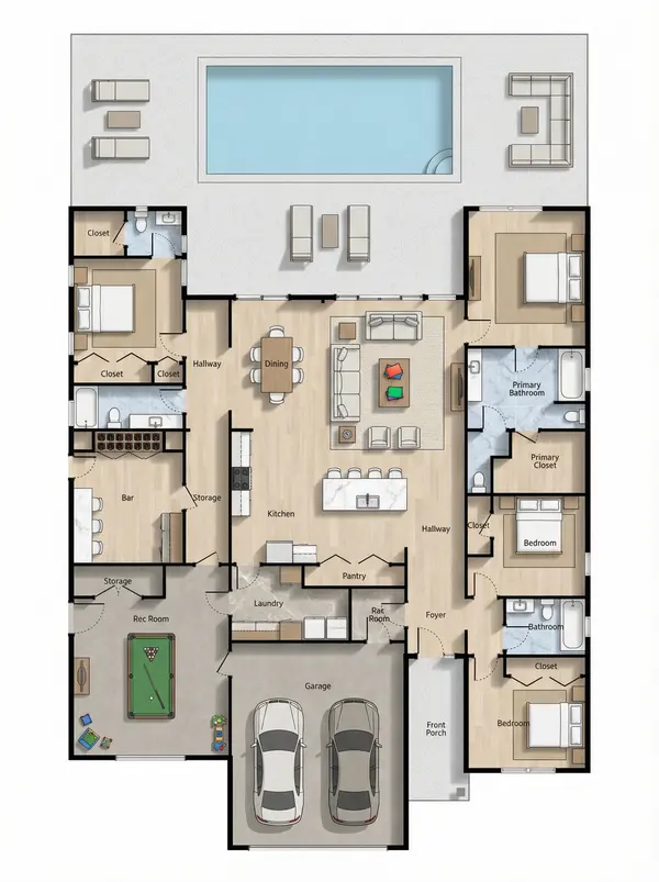 Sprawling Earthy 4-Bed floorplan
