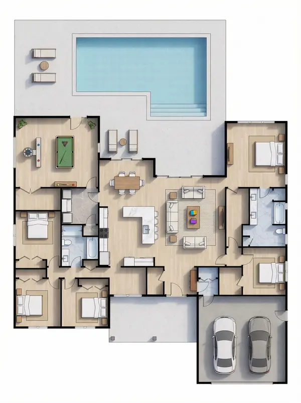 Sprawling Earthy 5-Bed floorplan