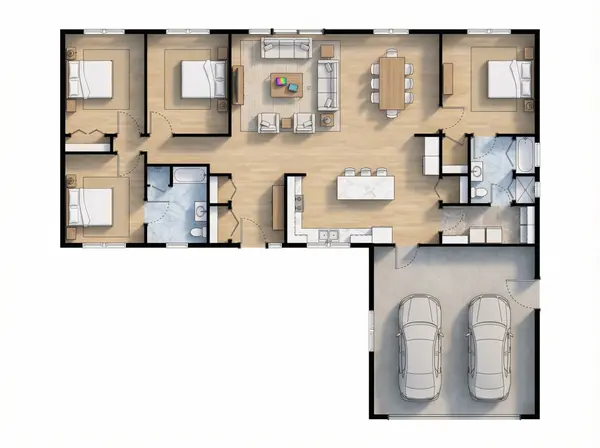 Natural 4-Bed House floorplan