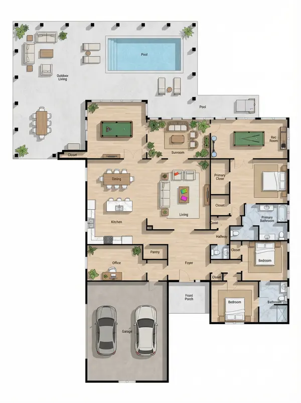 Sprawling Bold 3-Bed floorplan