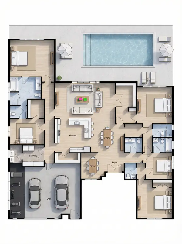 Sprawling Bright 6-Bed Home floorplan
