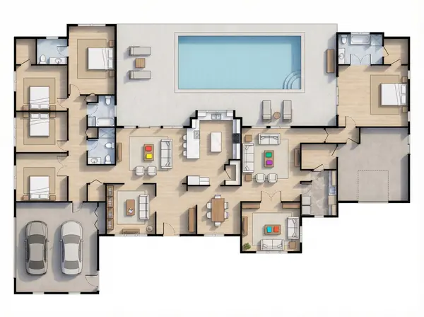 Spacious Bright 5-Bed floorplan